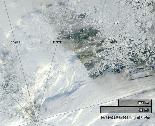 NASA Worldview “true-color” image of the North Pole area on September 2nd 2013